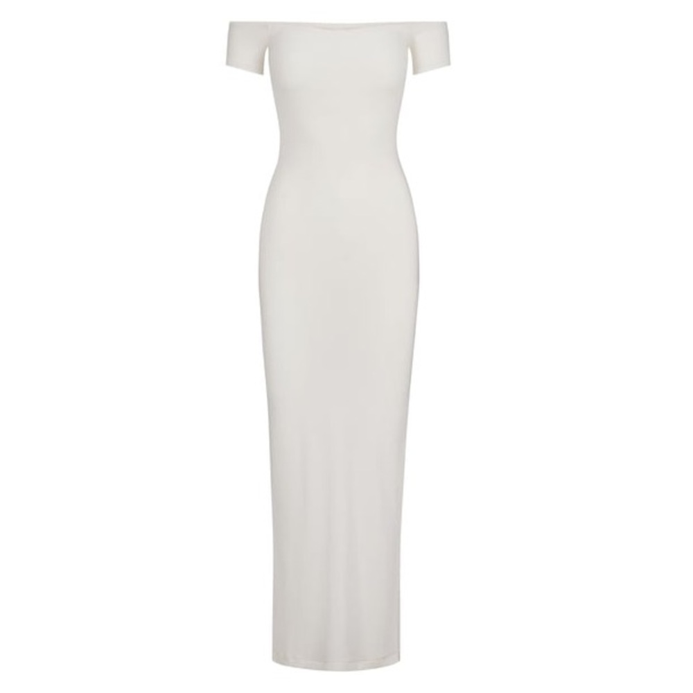 Skims Soft Lounge Off the Shoulder Dress